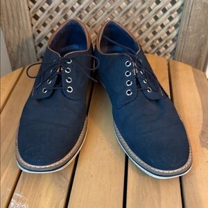 Source Unknown Men's Navy Lace-Up Loafers